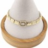 1208 Bransoletka elegancka złota 17+2cm pozłacana 14k Xuping cyrkonie